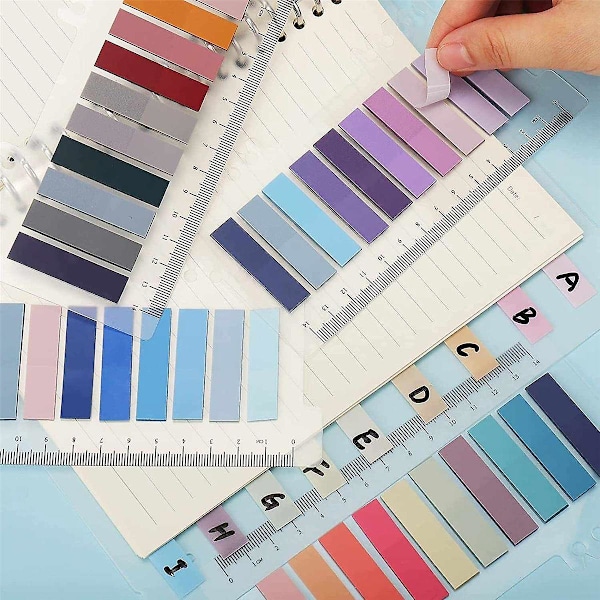 XJ-60 Farver Skrivbare Morandi Sticky Tabs, Flytbare Farve Side Markører - Transparent Sticky Note