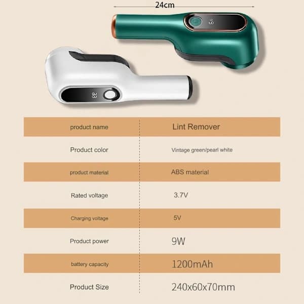 Elektrisk fnugfjerner Tøjtrimmer HVID white[XJ]