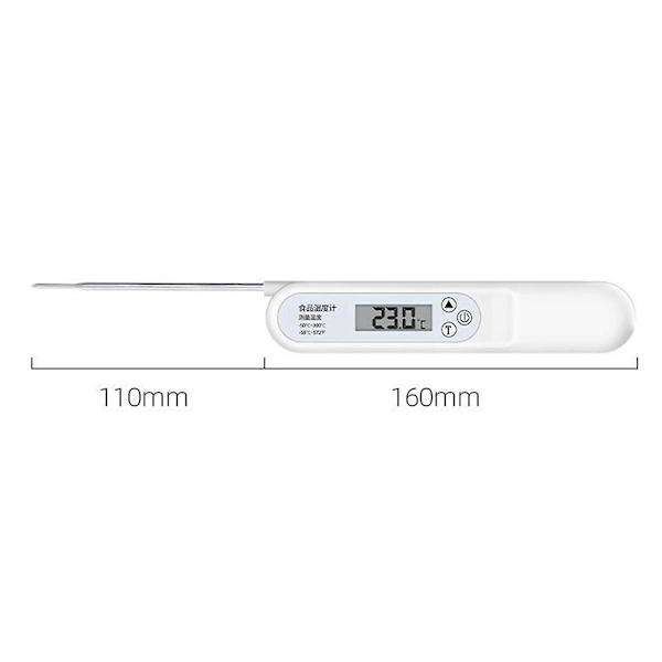 XJ-Sondtyp Mattermometer Hög Noggrannhet Vikbar Babybadtermometer Babymjölkstemperatur Kök
