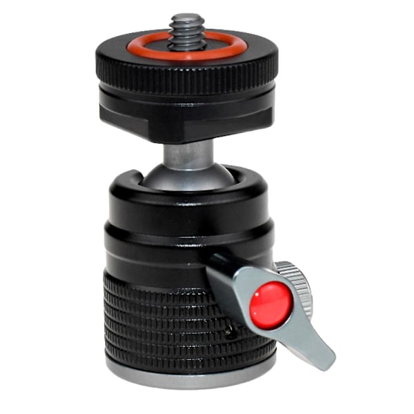 XJ-Mini Kulhuvud Stativhuvud Med Universella 3/8 Tums Skruvfästen För DSLR-kameror Blixtstativ Monopod