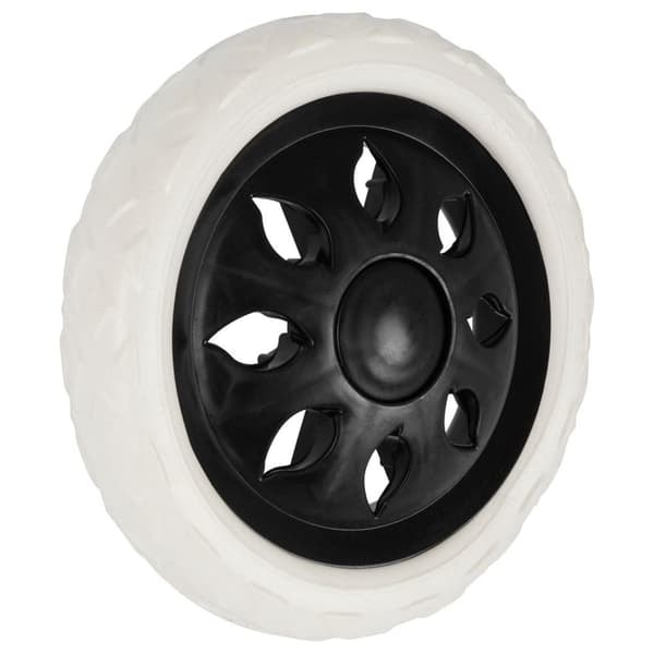 XJ Utbytbara svarta hjul 16 cm för shoppingvagnar, 2-pack
