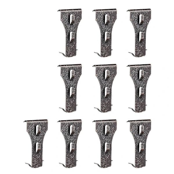 10 Pcs Brick Hook Clip Outdoor Hanging Hooks for 60-70mm Height Bricks No Drilling Sliding Brick
