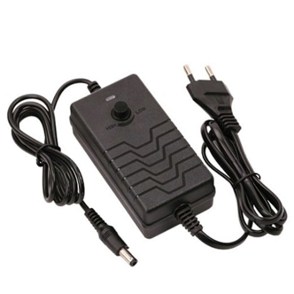 24-36V med 8 Adaptere 72W Justerbar Hastighed Switching Strømforsyning Justerbar Universel AC DC Strøm Sort