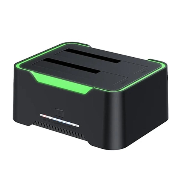 XJ-2.5/3.5 Seriell Port Dubbeldisk Hårddiskbas Usb3.0 Multifunktionell Offlinekopiering Mobil Hårddisk