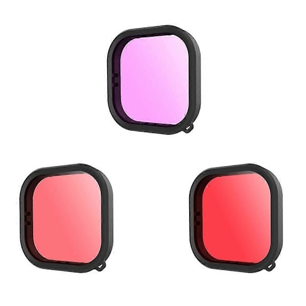 Til GoPro Hero 12/11/10/9 Sportskamera Undervands 45m Vandtæt Hus med 3 Filtre