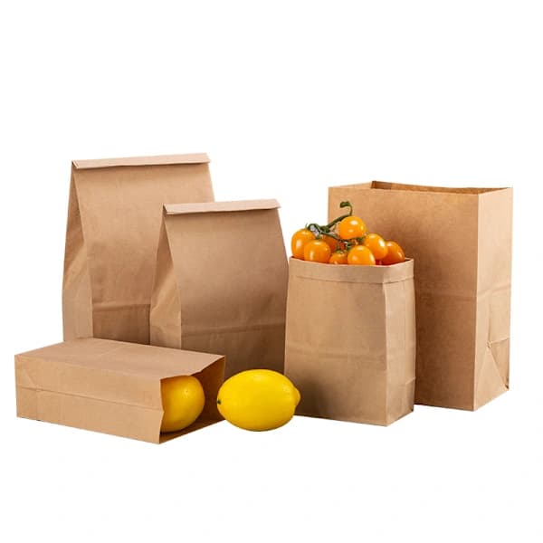 Papperspåsar i brunt kraftpapper, 50-pack - Storlek 25B*14D*33H[sv]