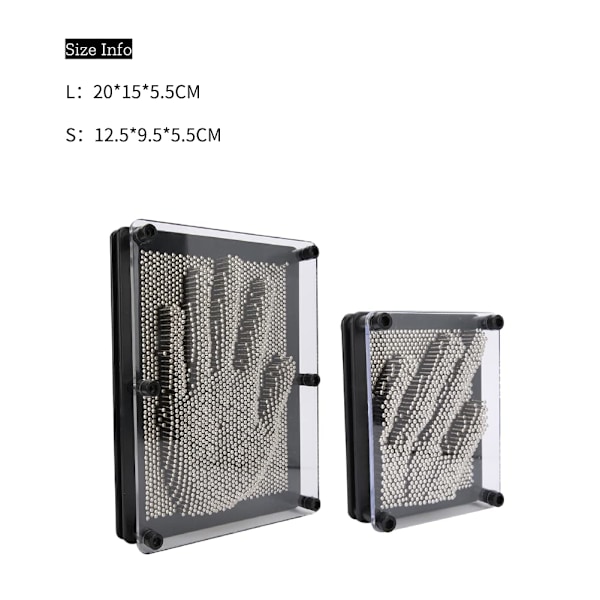 XJ-3D Klon Pin Art Lelu K?den Muoto Metallilevy K?denj?lki Neula Lelu Lahja Koti Toimisto Ty?p?yd?n Koriste Koriste-esine (S)