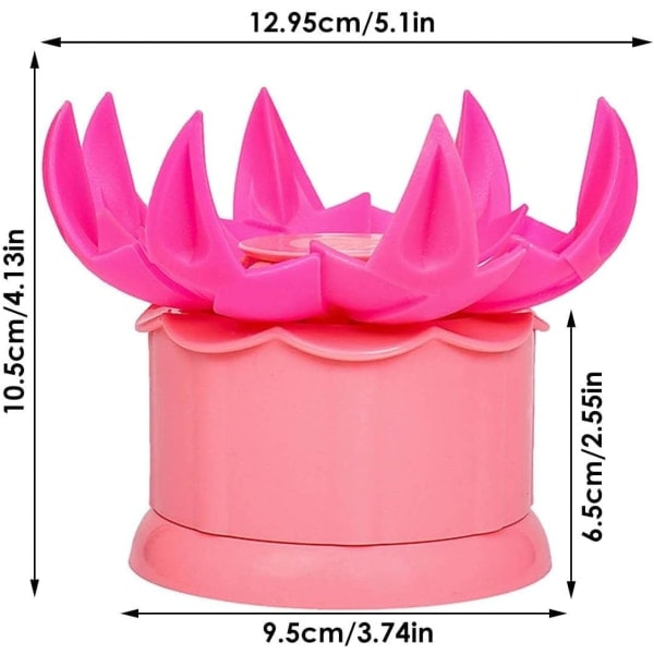 Stor Baozi Ångad Fylld Bulle Dumpling Form Maker Lotusblomma Form Lätt att Rengöra (Rosa) Rosa