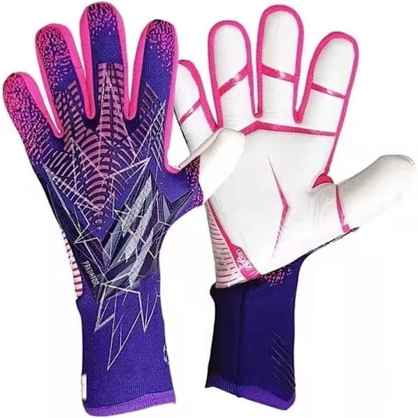 Målmandshandsker Fodboldhandsker til unge Professionelle latex fodboldhandsker til mænd med fingerbeskyttelse til træningskampe B. B. Size10