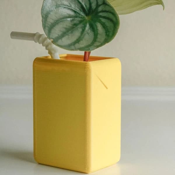 Juice Box Blomkruka Dekoration CITRON CITRON Citron