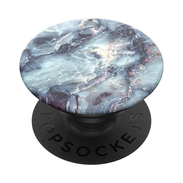 XJ-POPSOCKETS Blå Marmor Avtagbart Grepp med Ställfunktion