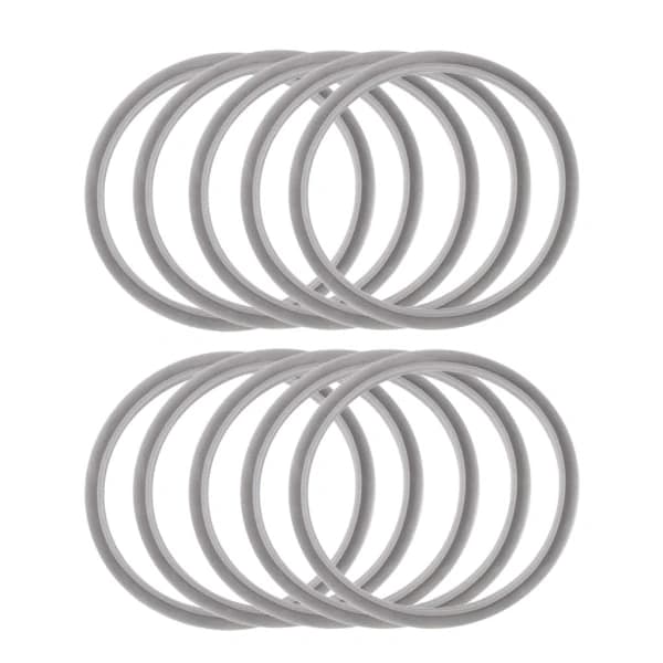 10-pack Silikon O-ringstätningar för Nutribullet 600 Pro 900-serien Grå 85g