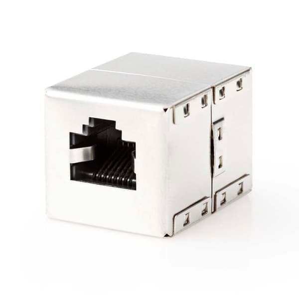XJ-Netværkskobling | CAT6 | Skærmet | RJ45 Hun | RJ45 Hun | Lige | Metal | Boks