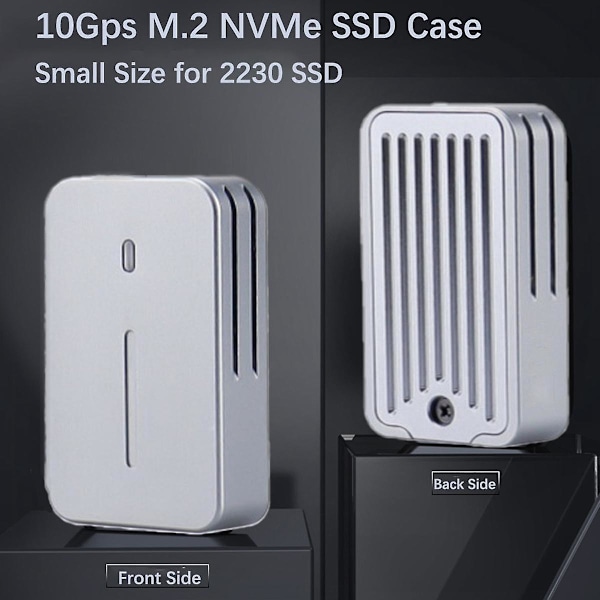 XJ-M.2 Nvme 2230 Ssd-kapsling Nvme till Usb-adapter 10 Gbps Usb 3.2 Gen2 Usb C Externt Fodral för M2