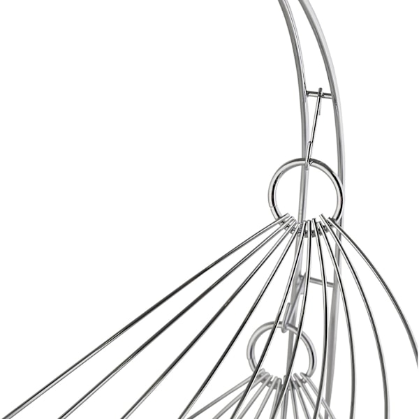 XJ-Fruit Basket with Two Baskets - Chrome Plated Steel