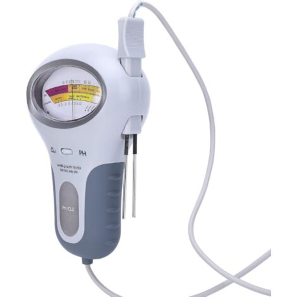 PC-102B Vattenkvalitetsanalysator CL2 Klor & pH-testare Pool Spa Klor & pH-testare PH2 Vattenkvalitet med Poolprob Stor Skärm
