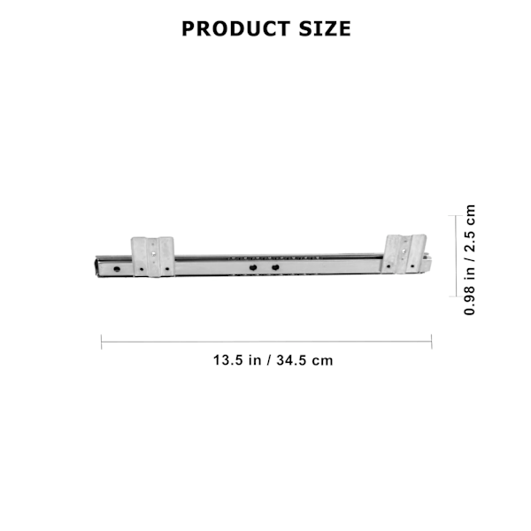 Skrivebordskeyboard Skuffe Skinne Skrivebord Bakke Glideskinne Justerbar Stål Sidemontering Passer Under Skrivebord Computer Glideskinne