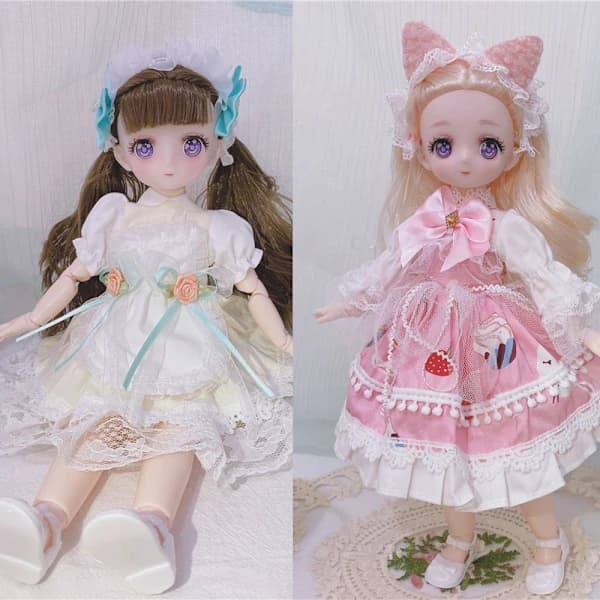 1/6 Bjd Dockor i Anime-stil, Bolldocka Komplett Set 9