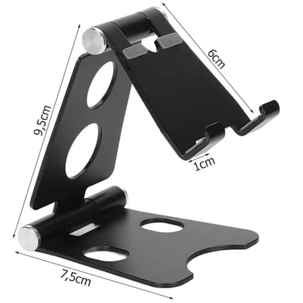Mobilholder | Bordholder til Smartphone og Tablet Metal sort black[pl]