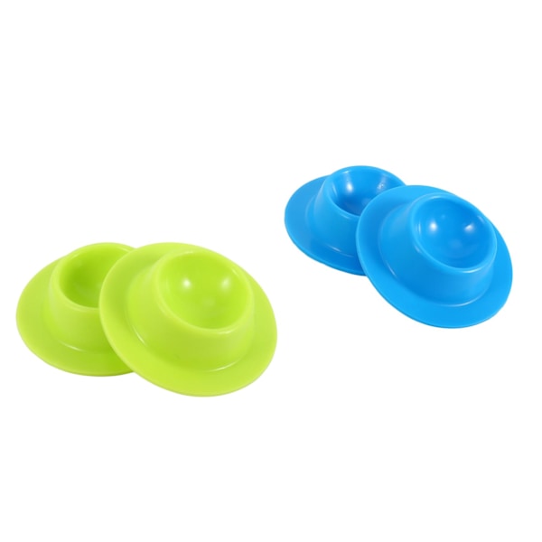 4 stk Silikon Egg Kopper i Moderne Design Holdere Sett Servering Kjøkken Kokte Egg Frokost (Tilfeldig F