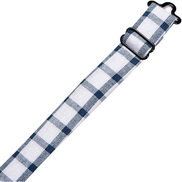 XJ-Herrar 12x6cm Ruudullinen Puuvillaperhosrusetti Säädettävä Käyttövalmis