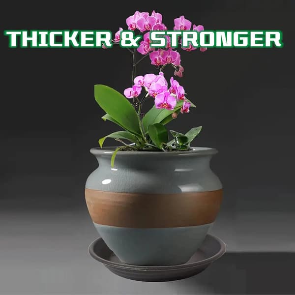 Plastik underskåle til planter, 3-pak 10 tommer kraftige drypbakker til indendørs blomsterpotter, vandopsamler uden huller, sort