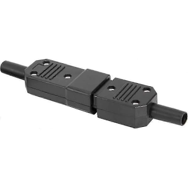 1 par AC250V 10A IEC C14 han C13 hun, 3-bens terminaler Inline Adapterstik Strømstik