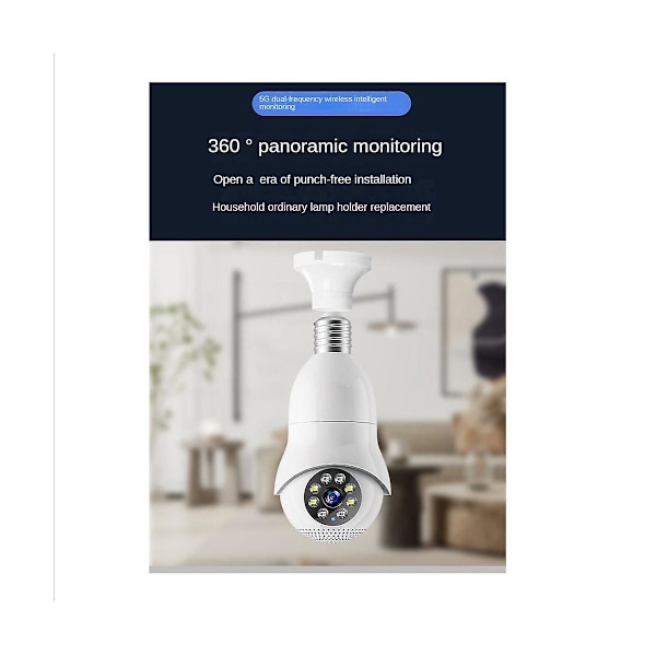 XJ-Xy-33 Infrapuna Yönäkö Mini Dome -kamera Koti Wifi Langaton Valvontakamera 5g Dual-frequen