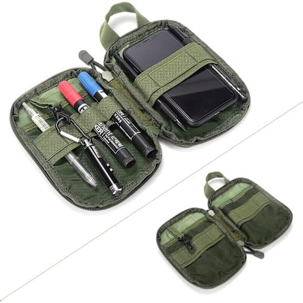 Nylon Militär Midjeväska Utomhus Sportväska Grön