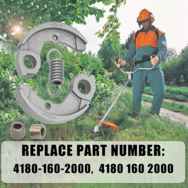 Stål Clutch & Spennfjærsett, Passer STIHL FS90 FC90 FS90R FC100 FS100 FS110 M100 HT100 HT131 HT101 HL100 HL90 Gressklippere, Erstatter 4180-160-2000
