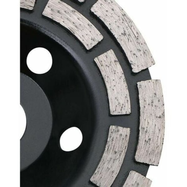 Diamantskive 125 x 22,2 mm med Dobbelt Række af Segmenter - Universel Anvendelse til Slibning af Beton, Sten, Granit, Afretningslag, Murværk.