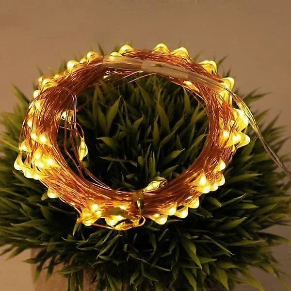 LED-ljusslinga med solcell, 10 meter