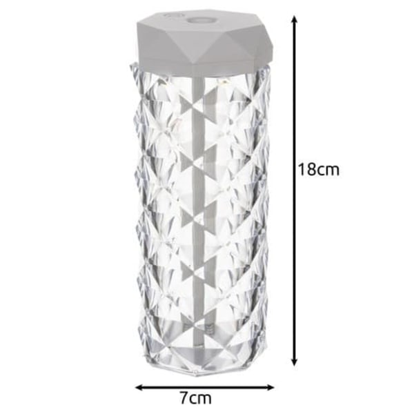 XJ-Aroma Diffuser Luftfukter 2-i-1 RGB Nattlampe Krystall