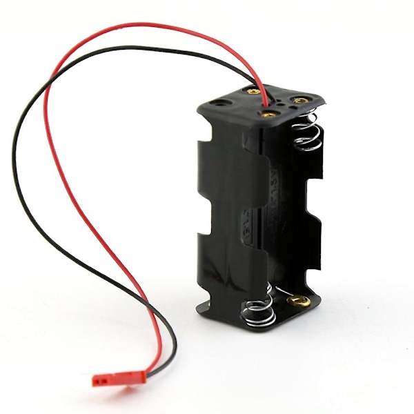 XJ-4pakning 6v 4xAA Batteribeholder Etui Holder Pakke Boks Jst Plugg Mottaker Kompatibel Hsp Redcat 1/8 1/10 Rc Nitro Power Bil Lastebil