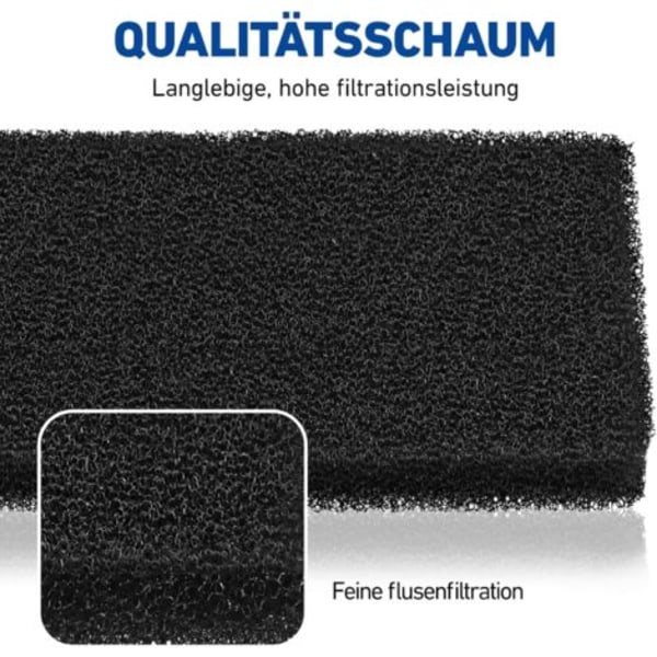 6 kpl yhteensopivia kuivausrummun suodattimia Bauknecht Privileg Whirlpool HX 481010354757 -malleihin, 225 x 107 x 8 mm, lämpöpumppukuivausrummun suodatin, kondensoiva