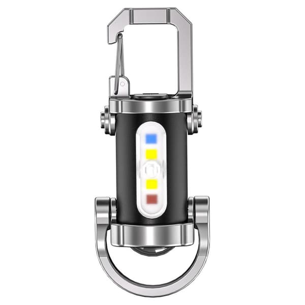 1200LM Super Bright Mini Keychain Flashlight, 2025 New Waterproof Keychain Flashlight, 3 in 1 Powerful Mini Flashlight with Power Bank & 7 Modes