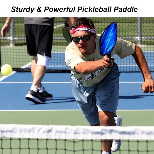 XJ-Pack med 2 Pickleball Paddlar Lätta Pickleballrack, tunna & snabba Pickleballracketset med C
