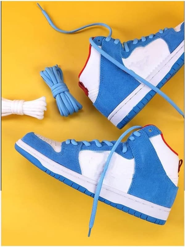 Runde snørebånd, 5 mm tyk polyester, 2 par (4 stykker) til sneakers, vandre- og arbejdsstøvler, orange, 80 cm