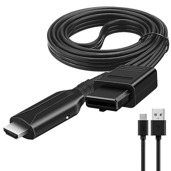 Adapter for Sony Ps1/Ps2 til HDMI Spillkonsoll, Lyd- og Videokonverteringskabel