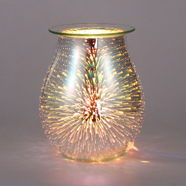 XJ-Aroma LED Lampe Duftlampe 3D Elektrisk Voks Smeltevarmer