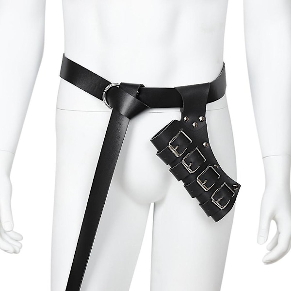 XJ-Middelalderligt Lædersværd Bælte Taljebælte Skede Rapir Spænde Rem Hylster Mænd Rustning Cosplay, bro