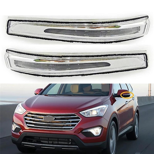 XJ-Højre Sidespejl LED Reflektor Lys 87623-b8000 Kompatibel Hyundai Santa Fe-xl 2013-2018 Bakspejl Blinklys