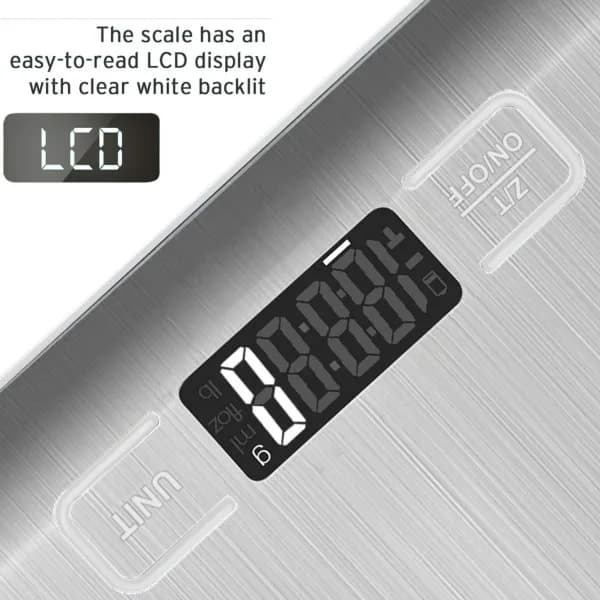 Digital precisionsköksvåg med LCD-skärm för exakt vägning [JUN]
