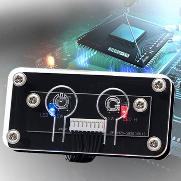 XJ-3x Stationär Dator Switch Extern Strömbrytare Strömknapp+omstartsknapp PC-fodral Strömförsörjning B