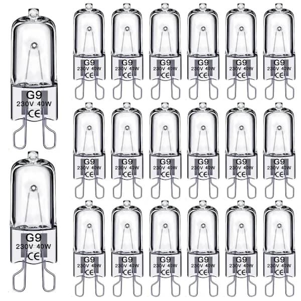 20-pack G9 Halogenlampor 40W, 230V 40W 40W