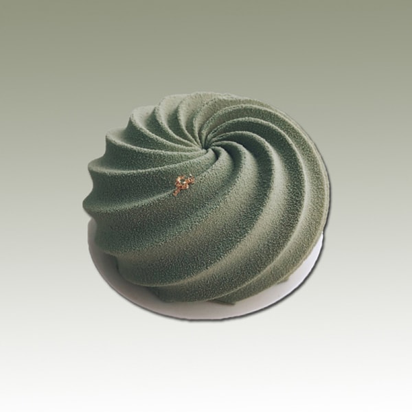 XJ-6 Hulrum Silikone Cyclone Rund Spiral Kage Bage Mousse Form
