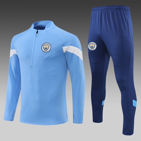 XJ-Manchester City Tränings T-shirt med Lång Ärm, Ny Säsong 22-23