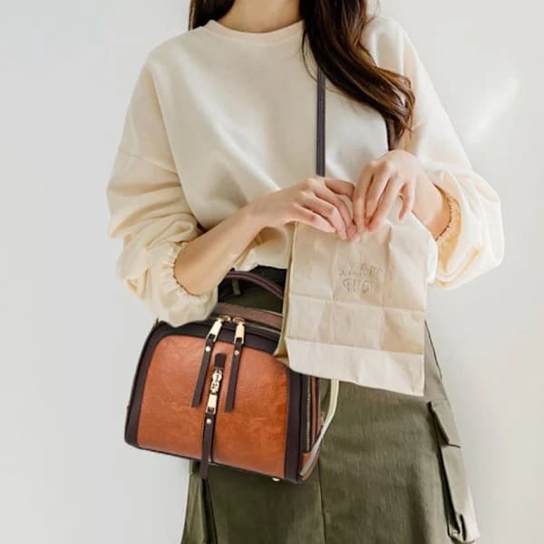 Dame Taske Skuldertaske SORT Sort[XJ]
