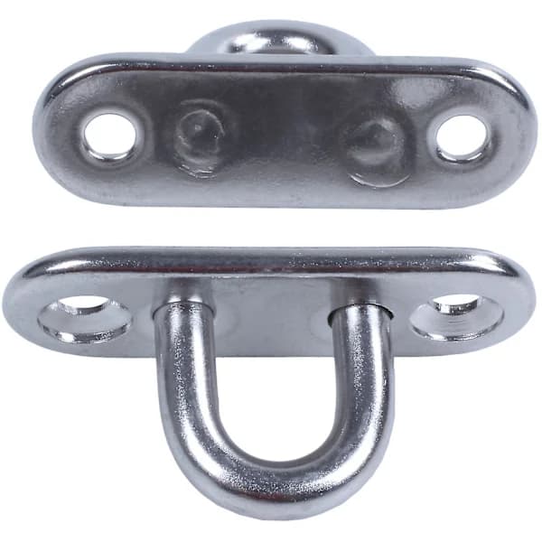4 stk 5mm 304 Rustfritt Stål Ob Pad Øyeplate Klammer Ringkrok