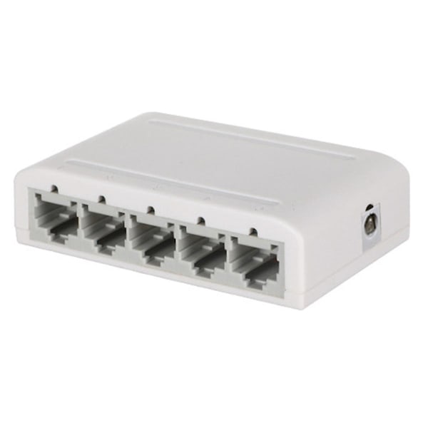 XJ-5 Port Gigabit -datakytkin, verkkokeskitin, työpöydän Ethernet-jakaja, Plug & Play -suojatut portit, tuulettimeton